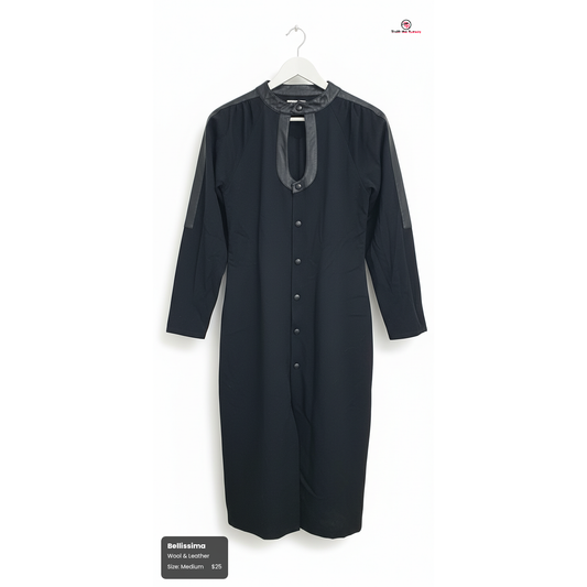 Bellissima Wool & Leather Garment - Size Medium