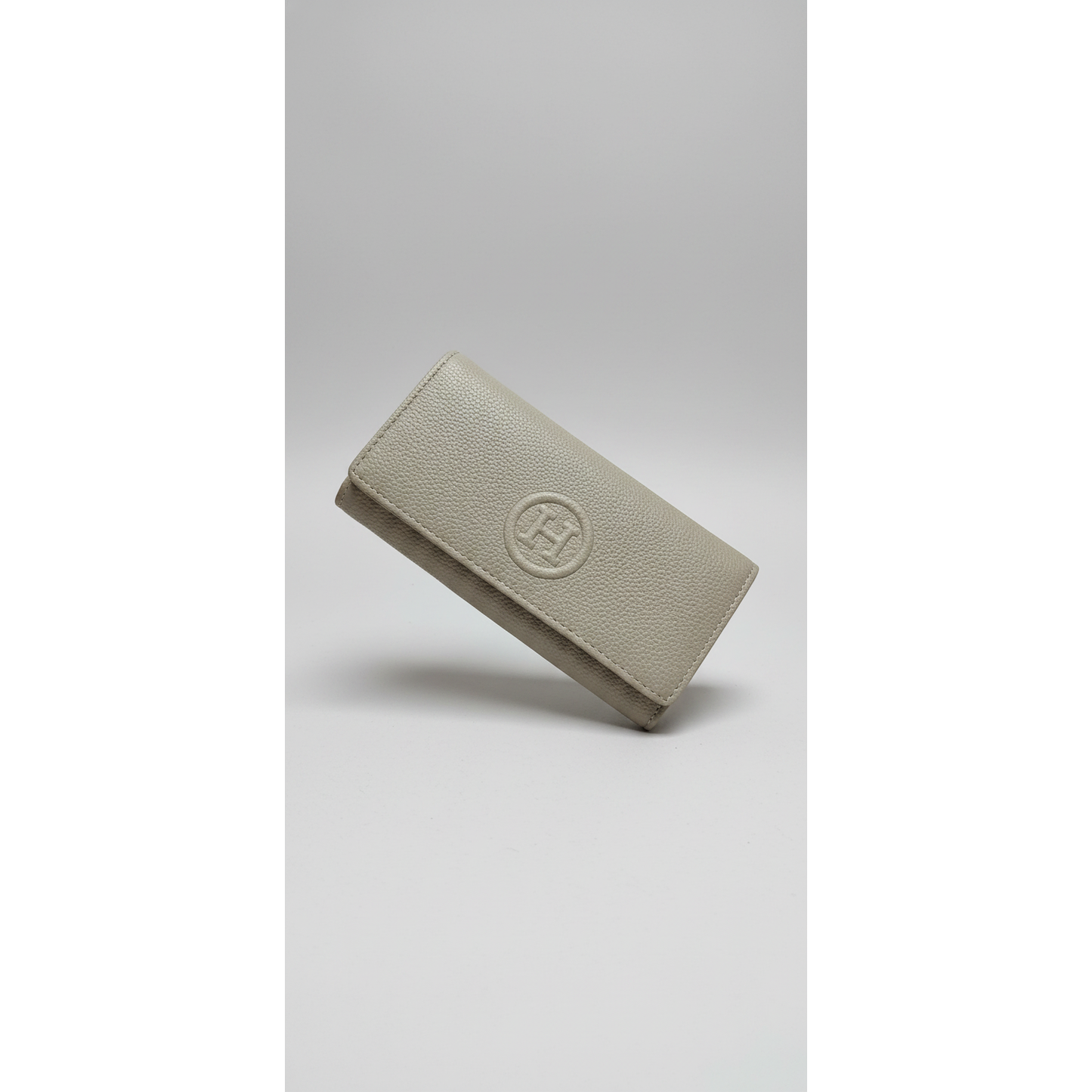 H - Inspired Medium Snap Button Close Wallet - Size Medium
