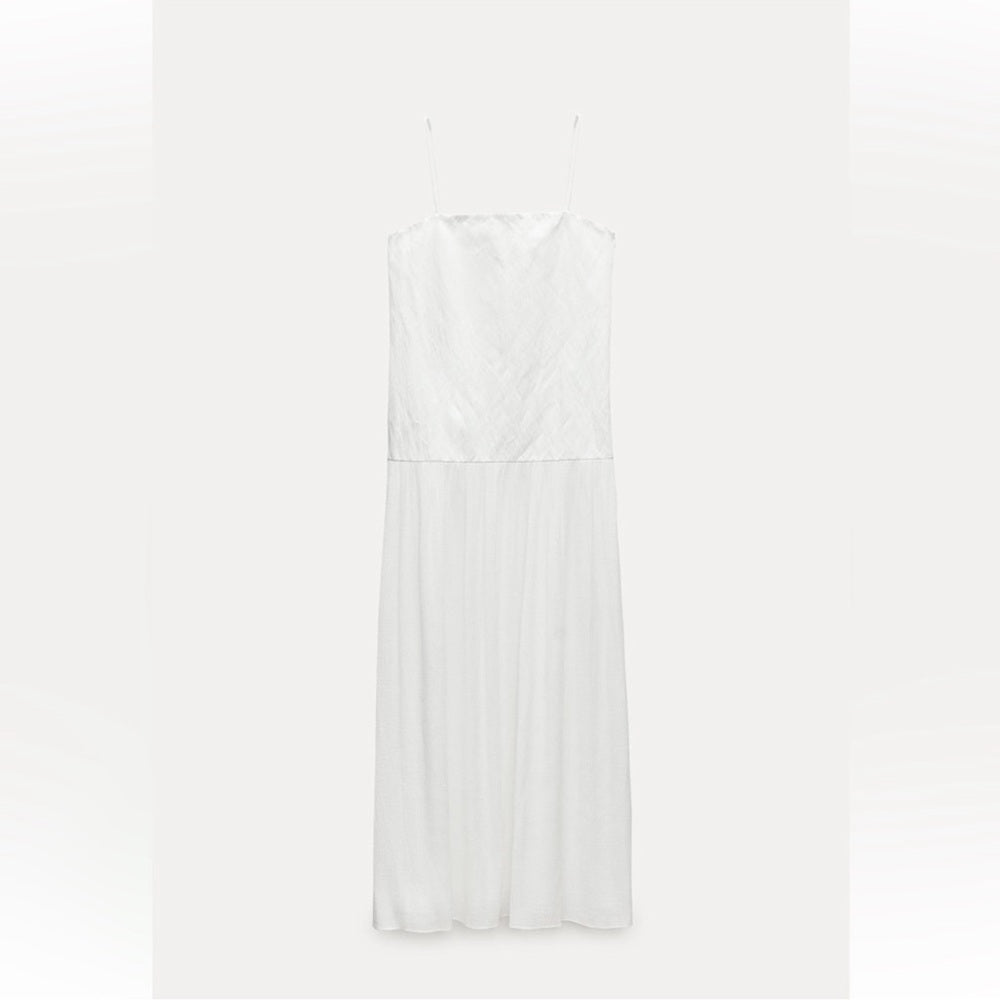 Zara White Dress - Size Curvy Girl XXL