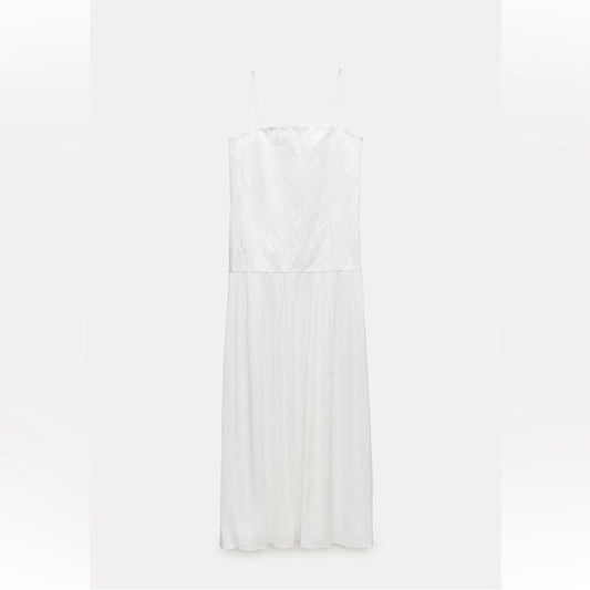 Zara White Dress - Size Curvy Girl XXL