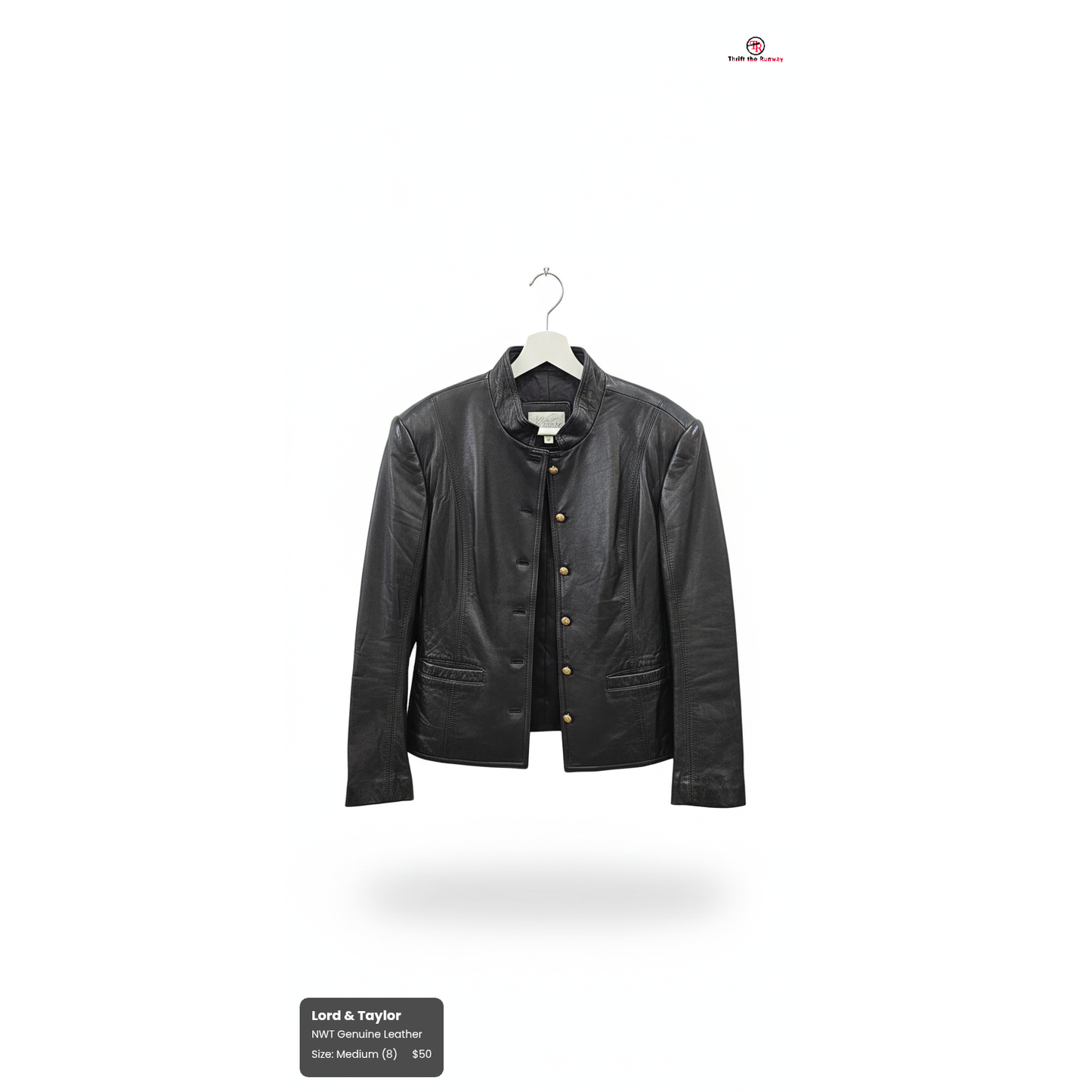 Lord & Taylor Leather Jacket - Size Medium