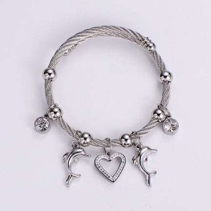 Heart Charm Bracelet - NWT