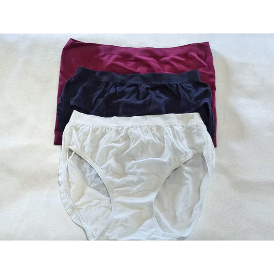 3 Pack Panty Ivory/Black/Plum - Size Small - NWT