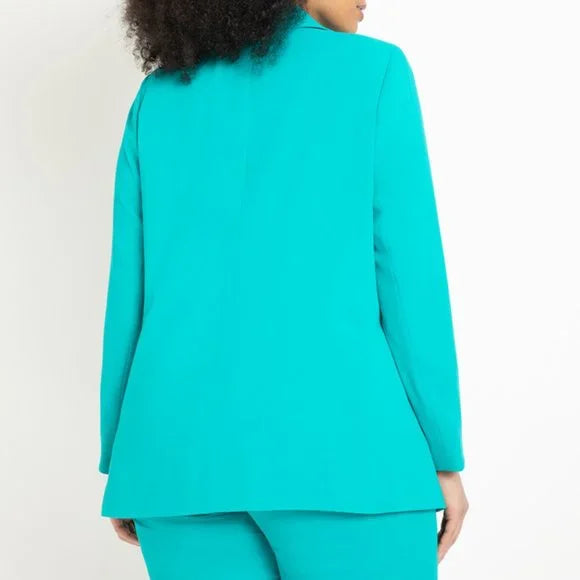 Eloquii Turquoise Green Blazer - Size Curvy Girl (Sz 18)