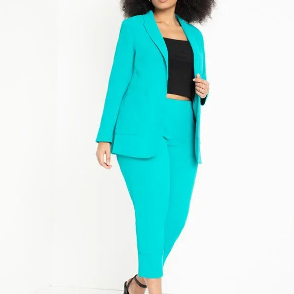 Eloquii Turquoise Green Blazer - Size Curvy Girl (Sz 18)